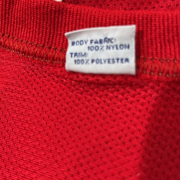 Vintage Champion Red Philadelphia NBA 76ers #42 Jerry Stackhouse Jersey SIZE 40 - Picture 7 of 9